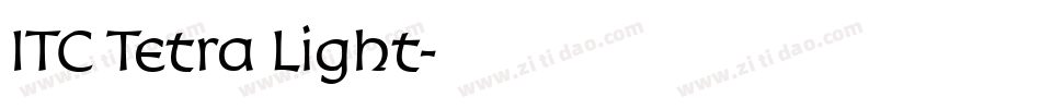 ITC Tetra Light字体转换